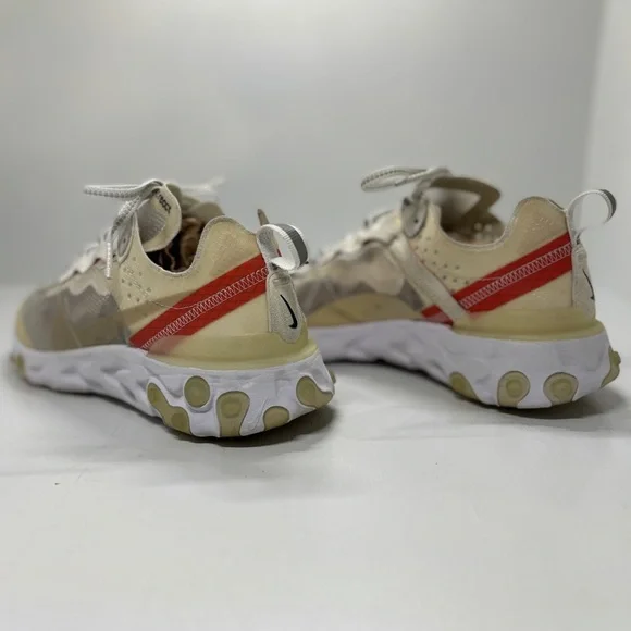 Nike React Element 87 Sail Light Bone Men Size 6.5 Women’s 8 - Picture 5 of 9